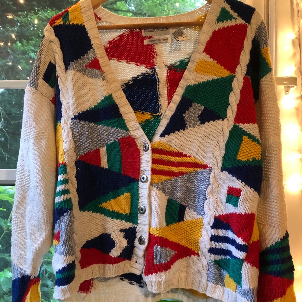 Vintage hand knit cardigan